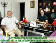 GÖYNÜCEK’TE ÜRETTİKLERİMİZİ GÖYNÜCEK’TE İŞLEYELİM PROJESİ ONAYLANDI