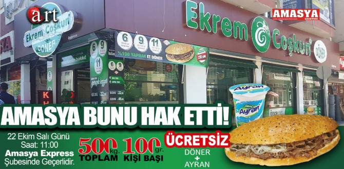 AMASYA BUNU HAK ETTİ!