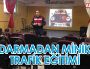 JANDARMADAN MİNİKLERE TRAFİK EĞİTİMİ