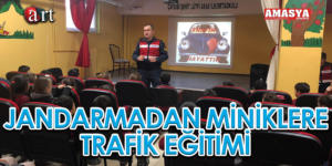 JANDARMADAN MİNİKLERE TRAFİK EĞİTİMİ