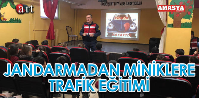 JANDARMADAN MİNİKLERE TRAFİK EĞİTİMİ